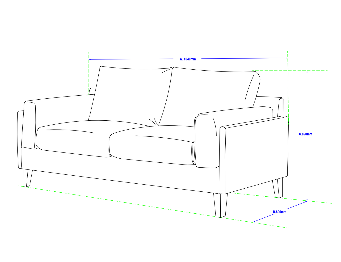 London Fabric Sofa